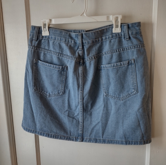 Denim Side Zip Skirt NEW - Picture 4 of 4